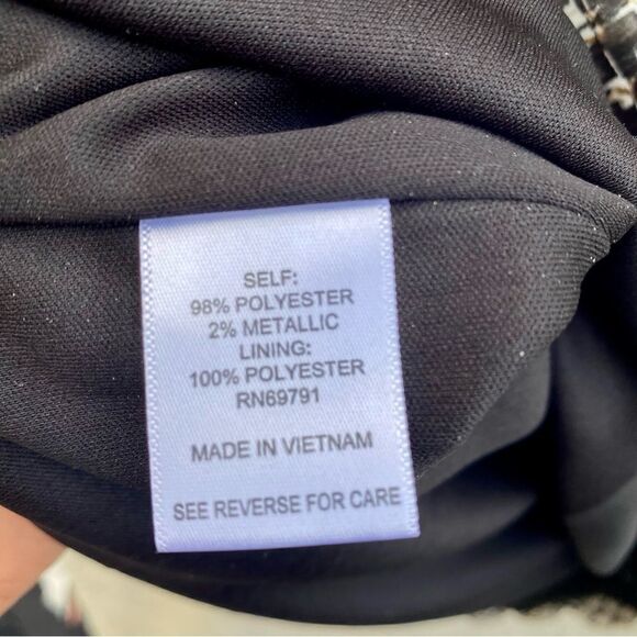 Roz & Ali XL womens long sleeve blouse, black, brown and gold  Bell Sleeve UEC - Picture 7 of 8